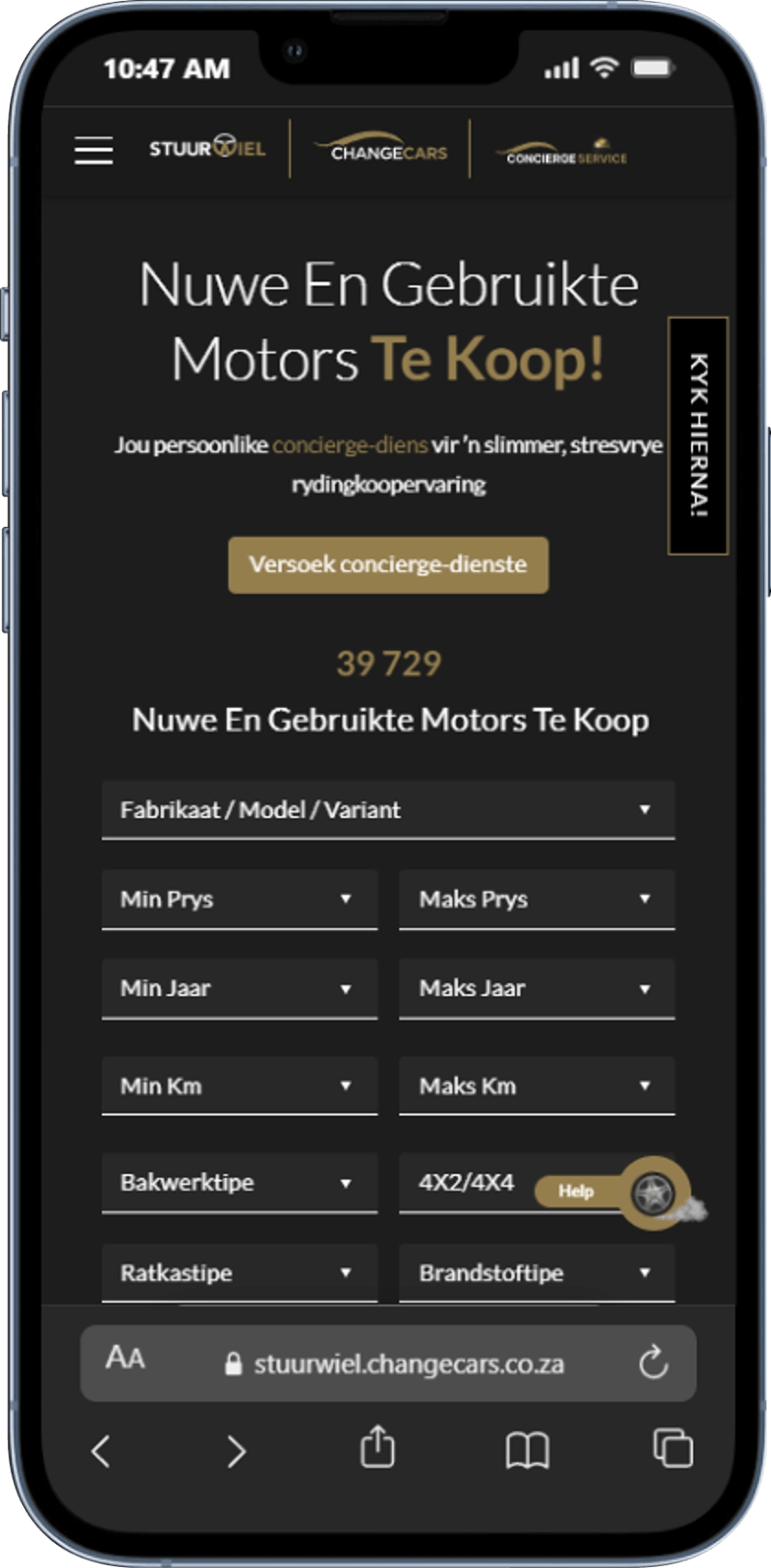 Stuurwiel mobile